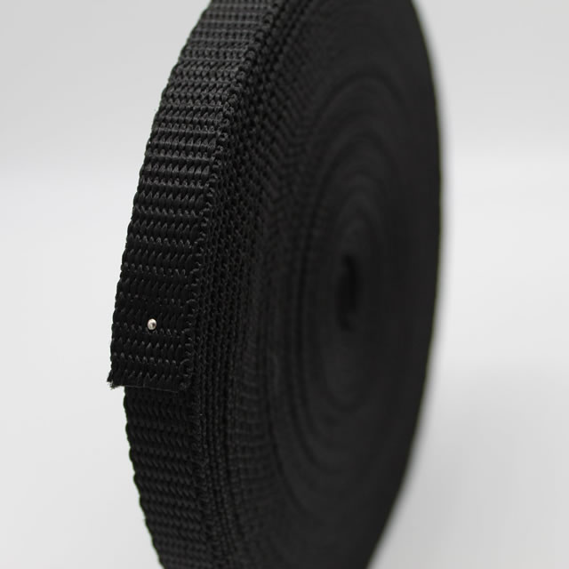 10mm Black Polypropylene Webbing 10mm Black Polypropylene Webbing