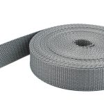WEBBING 25MM GREY SILVER