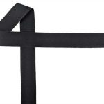 38mm Black Cotton C1 Binded Webbing