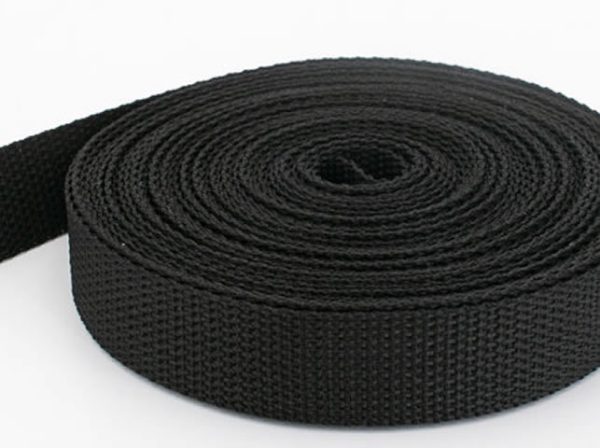 38mm Black Q396 Webbing