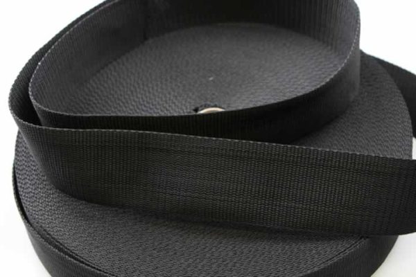 WEBBING 48MM BLACK HARNESS HEAVY DUTY