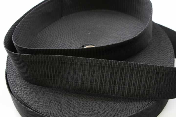 WEBBING 48MM BLACK HARNESS HEAVY DUTY