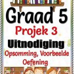 Graad 5 Projek 3 - Uitnodiging - Opsomming - Voorbeeld - Oefen Toets