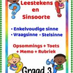 Graad 3 Leestekens en Sinsoorte