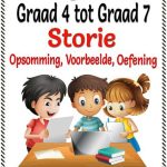 Graad 4 -7 Storie - Skryfwerk, Projek 2, Opsomming + Diagram