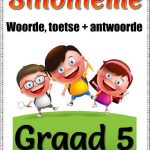 Graad 5 Sinonieme/Synonyms - Opsomming, Woorde Toetse + Memo