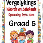 Graad 5 Vergelykings