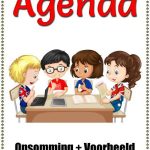 Graad 5, 6, 7  Agenda + Opsomming + Voorbeeld