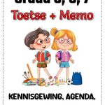 Graad 5,6,7  Notule, Agenda, Vergardering, Kennisgewing