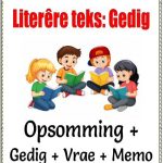 Graad 6 Gedig – Belangrike kenmerke van ‘n gedig
