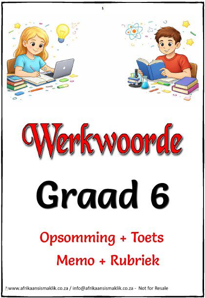 Graad 6 Werkwoorde Graad 6 Werkwoorde - Image 1