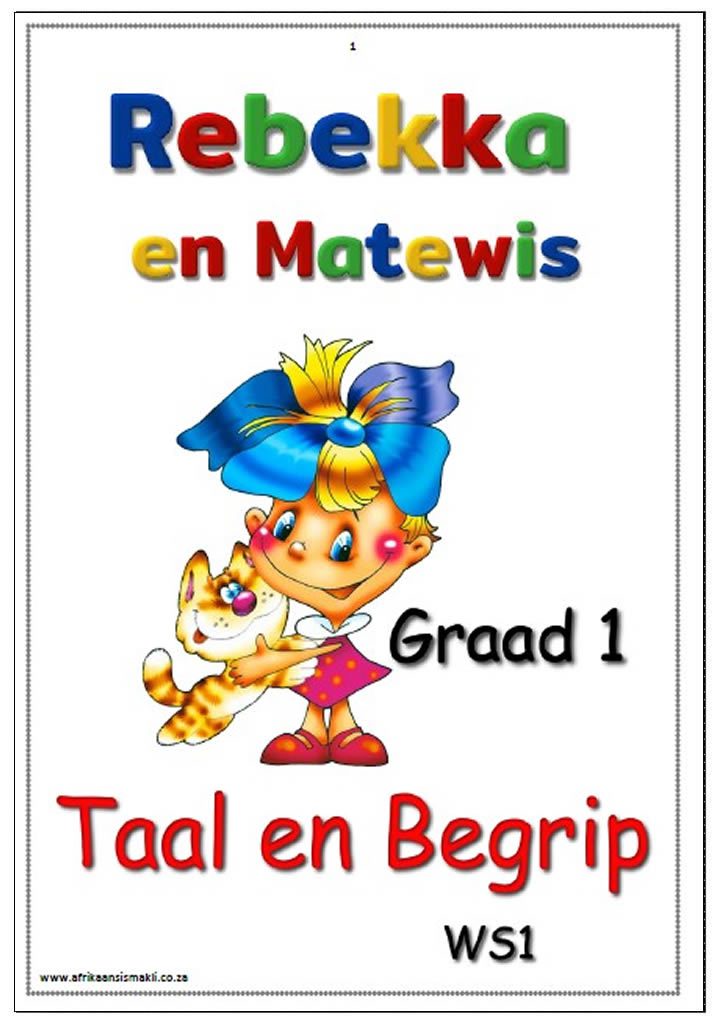 Graad 1 Taal en Begripstoets Rebekka en Matewis Graad 1 Taal en Begripstoets Rebekka en Matewis - Image 1