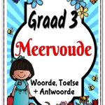 Graad 3  Meervoude Woorde, Oefening, Toets en Antwoorde