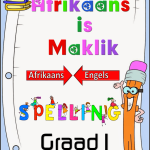 Graad 1 Spelling Boek 2025 PDF- Afrikaans - Engels betekenis