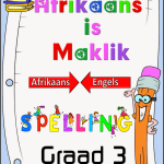 Graad 3 - PDF - Spelling Boek 2025 - Afrikaans met Engels betekenis